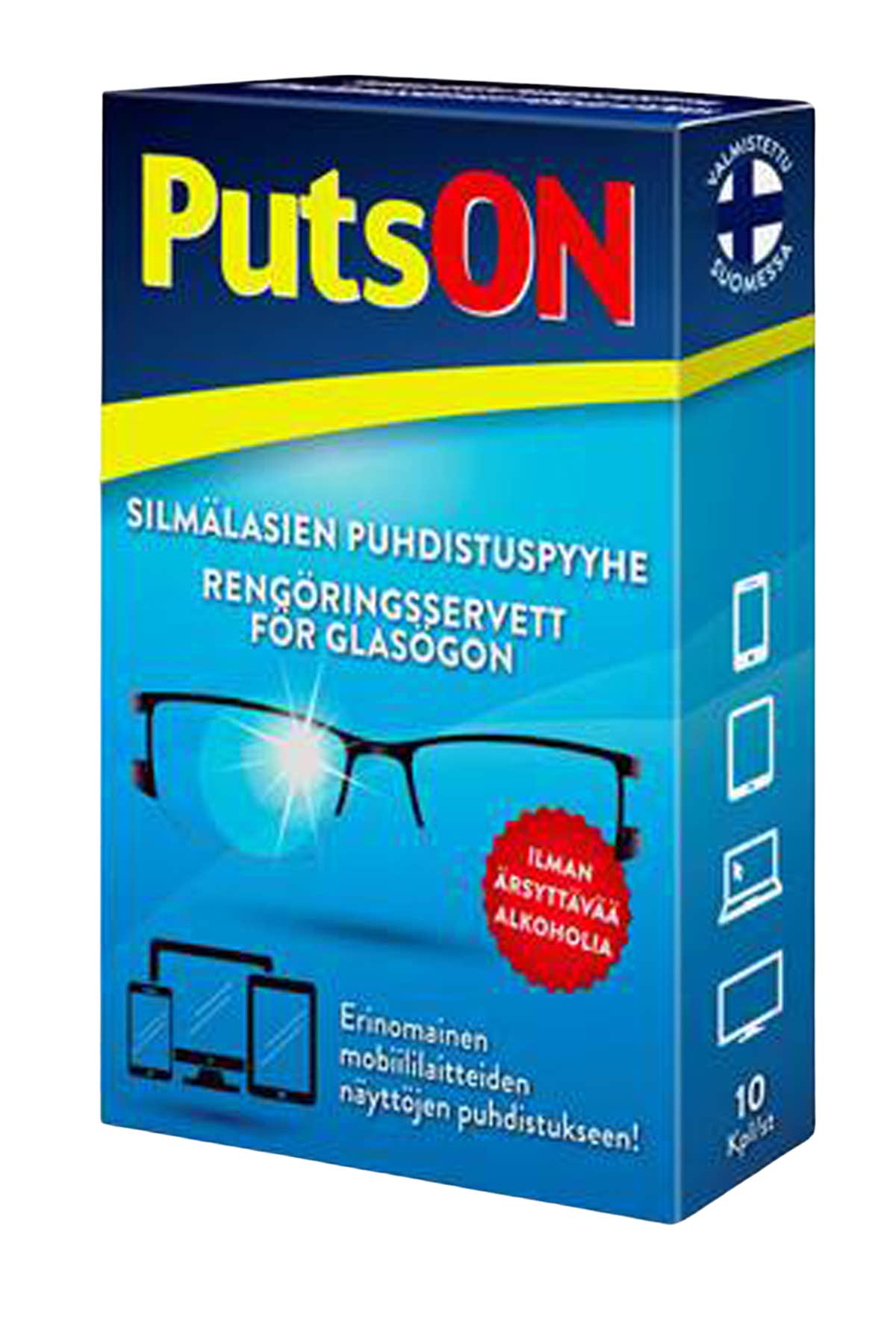 Putson silmälasien puhdistuspyyhe 10kpl