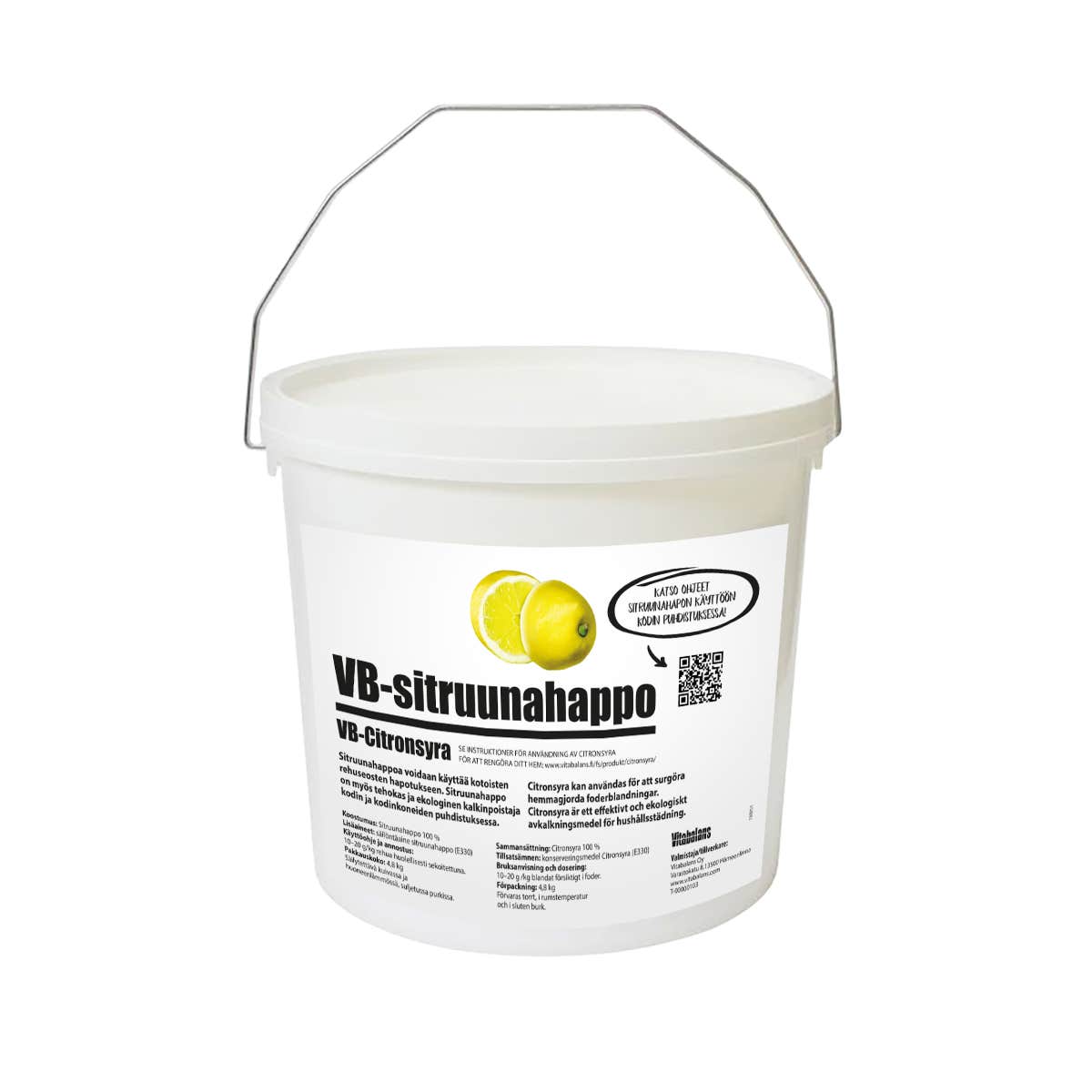 Vitabalans sitruunahappo 4,8kg