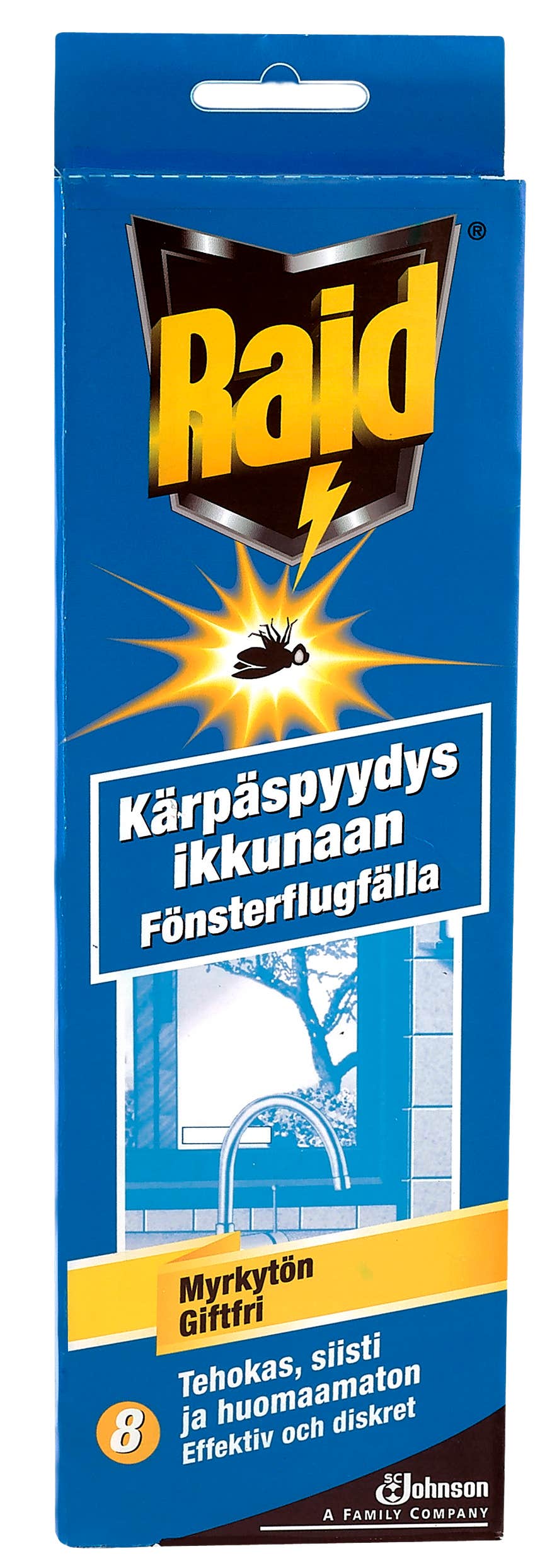 Raid kärpäspyydys ikkunaan 8kpl