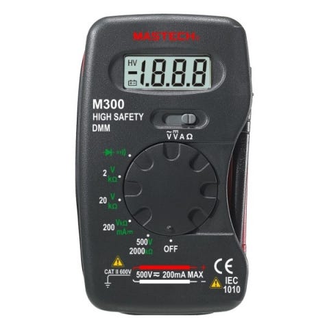 Mastech digitaalinen yleismittari CATIII 300V