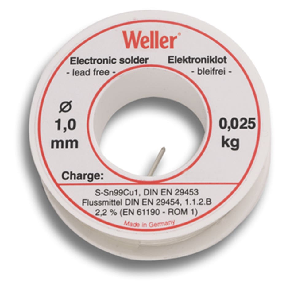 Weller juotostina 1,0mm 250g lyijyvapaa