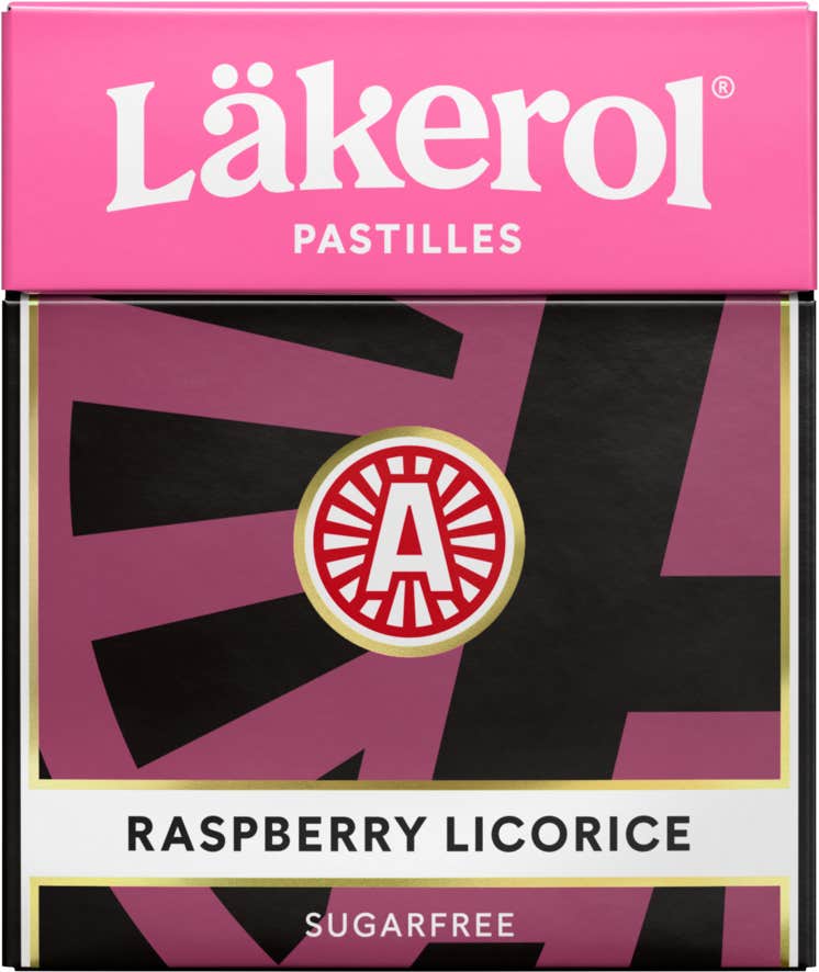 Läkerol classic rasperry licorice 25g
