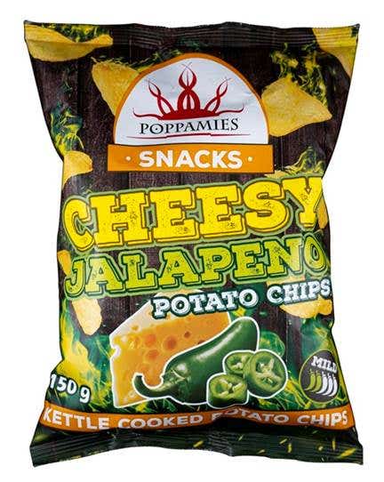 Poppamies Cheesy jalapeno perunalastut 150g