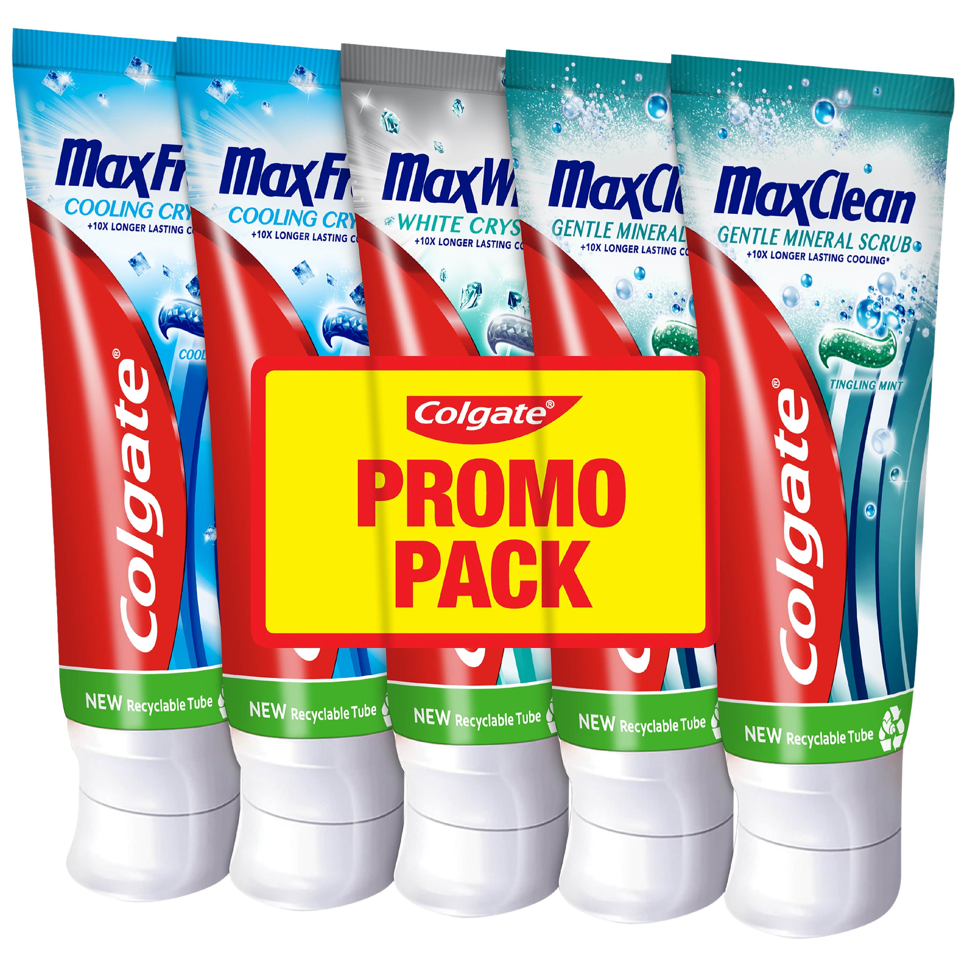 Colgate max hammastahna 5-pack 5x75ml