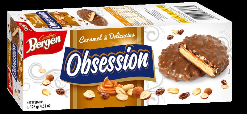Bergen obsession keksi caramel&delicacies 128g