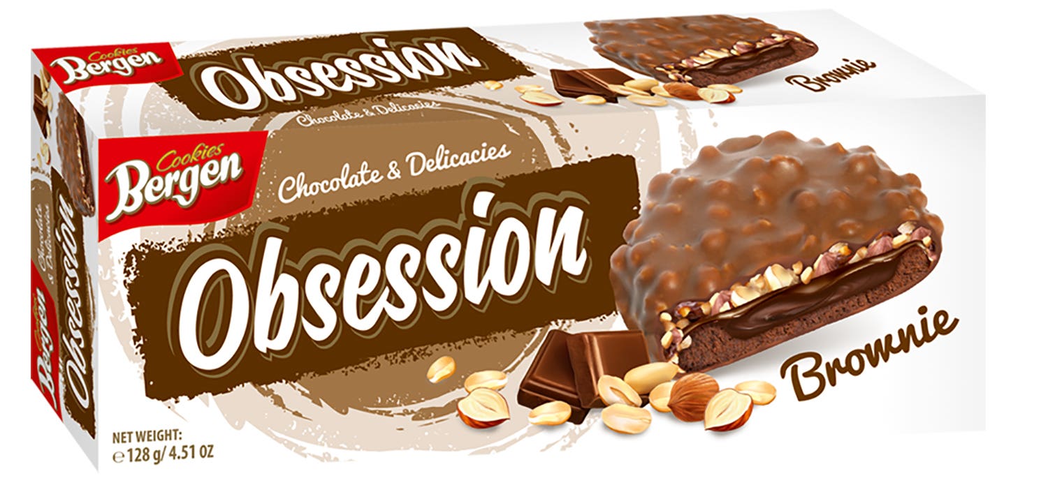 Bergen obsession keksi brownie 128g