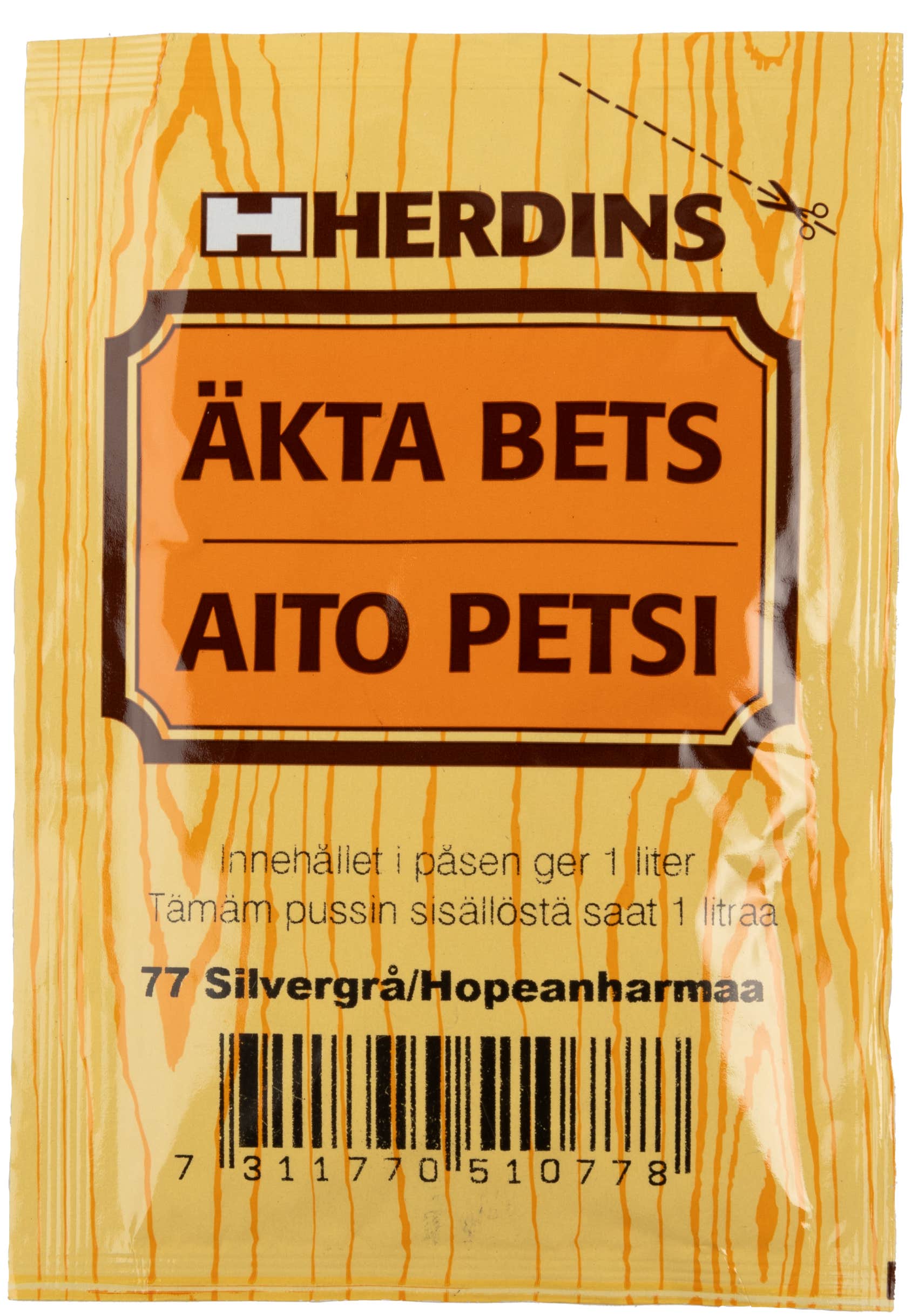 Herdins Aito Petsi 77 hopeanharmaa