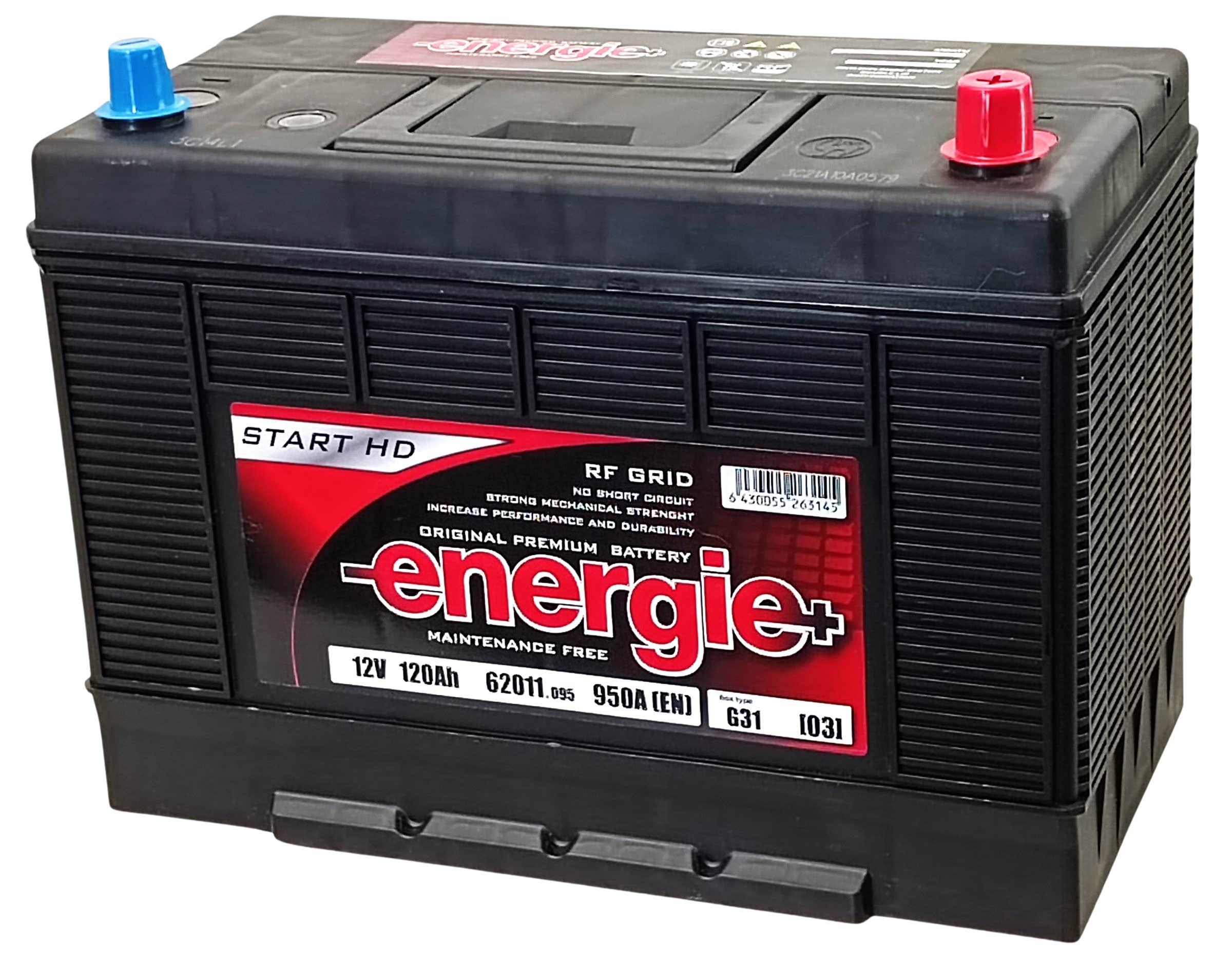 Energie käynnistysakku 120Ah 950A(EN) -+(0)