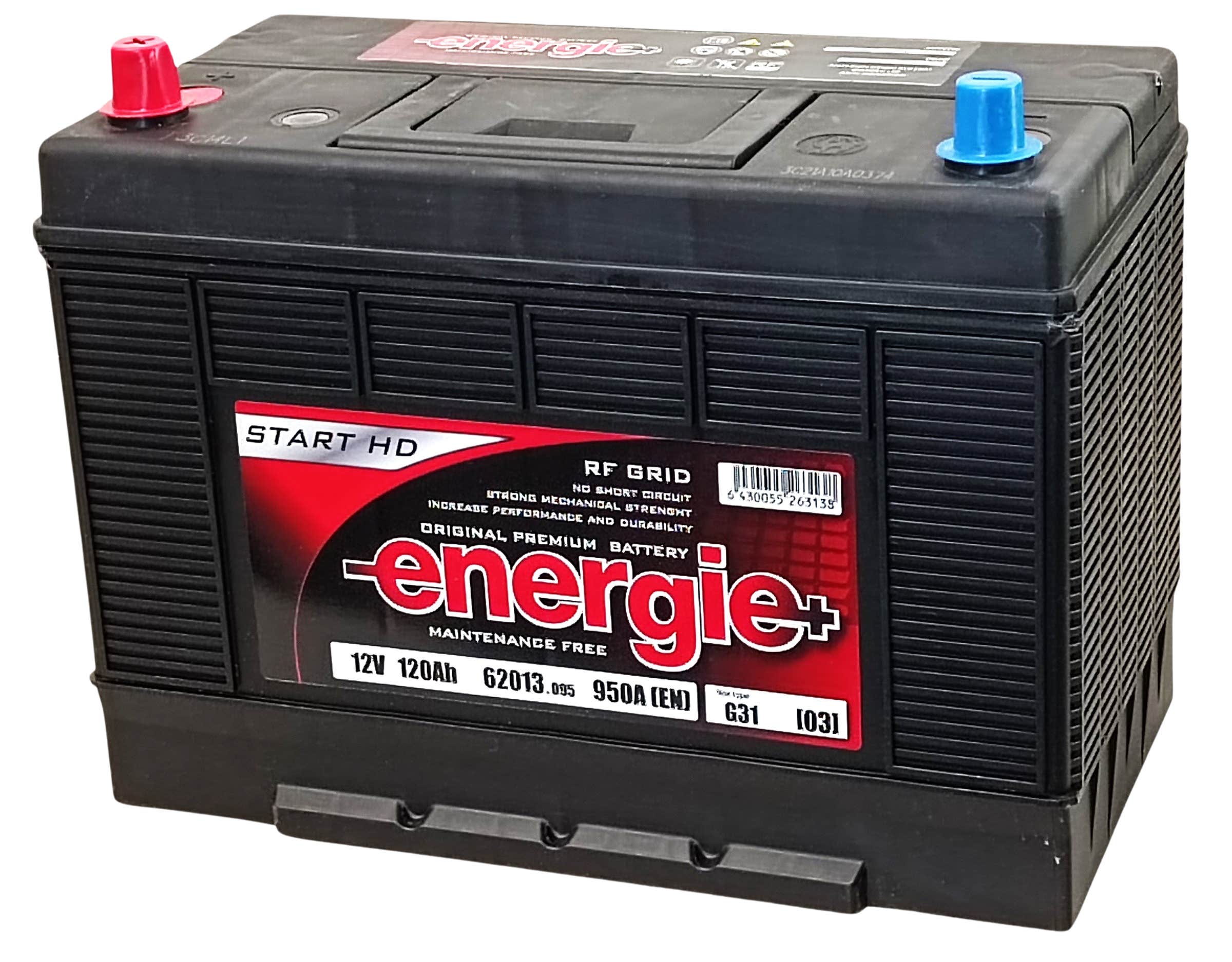 Energie käynnistysakku 120Ah 950A(EN) +-(1)
