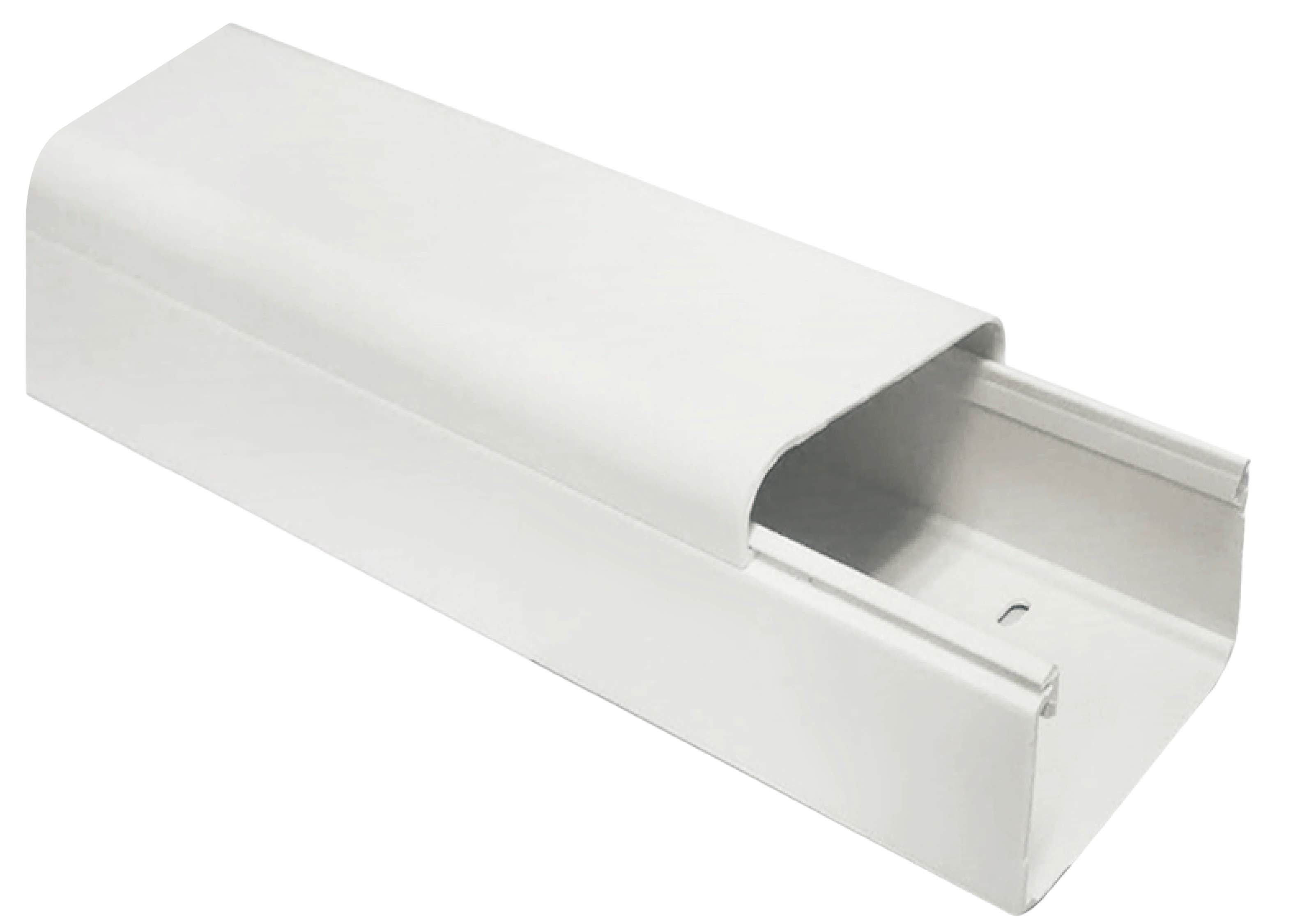 Haike asennuskanava 1m, 2kpl valkoinen 80x65mm