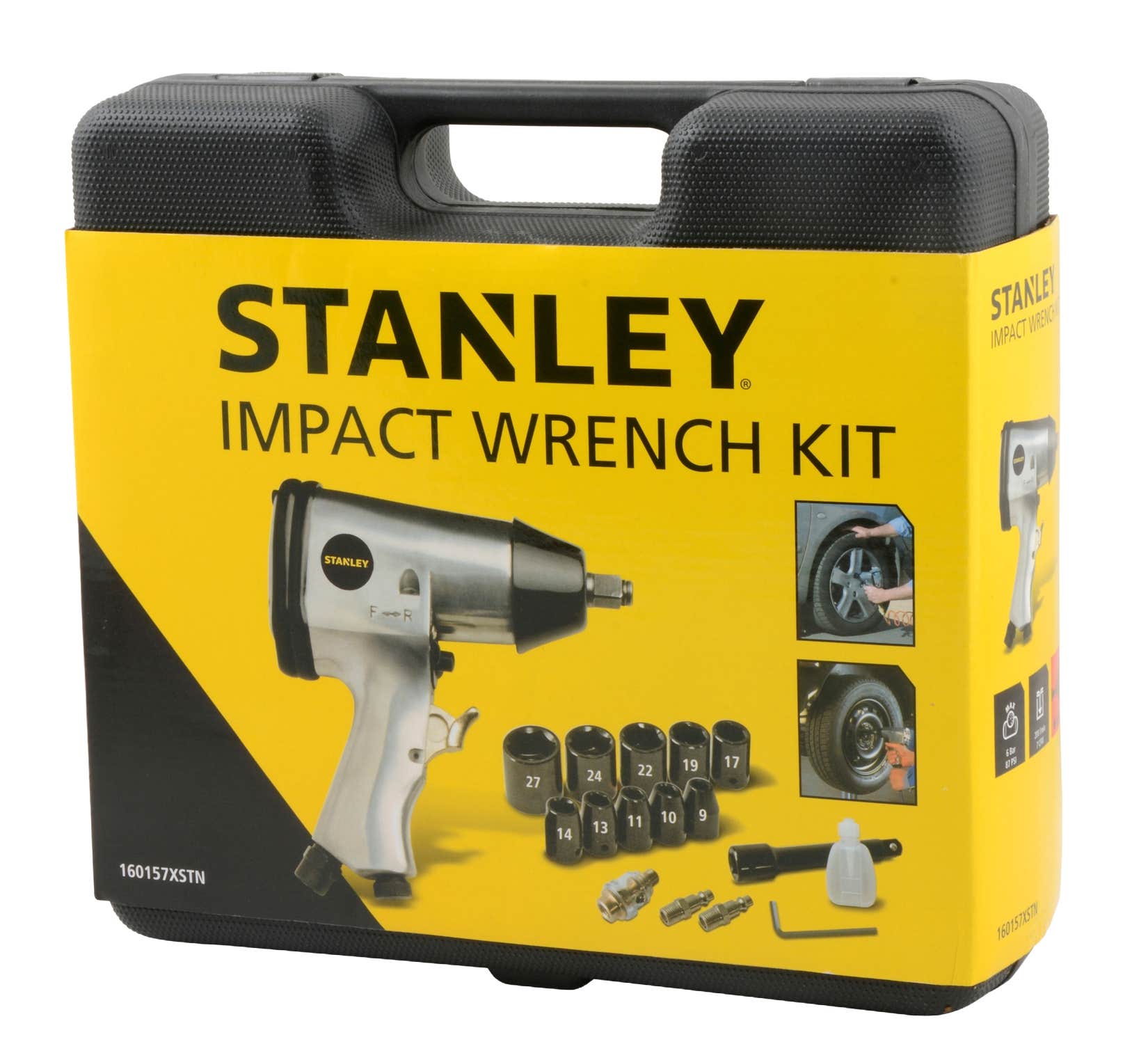 Stanley mutterinväänninsarja 1/2" 17-os. paineilma
