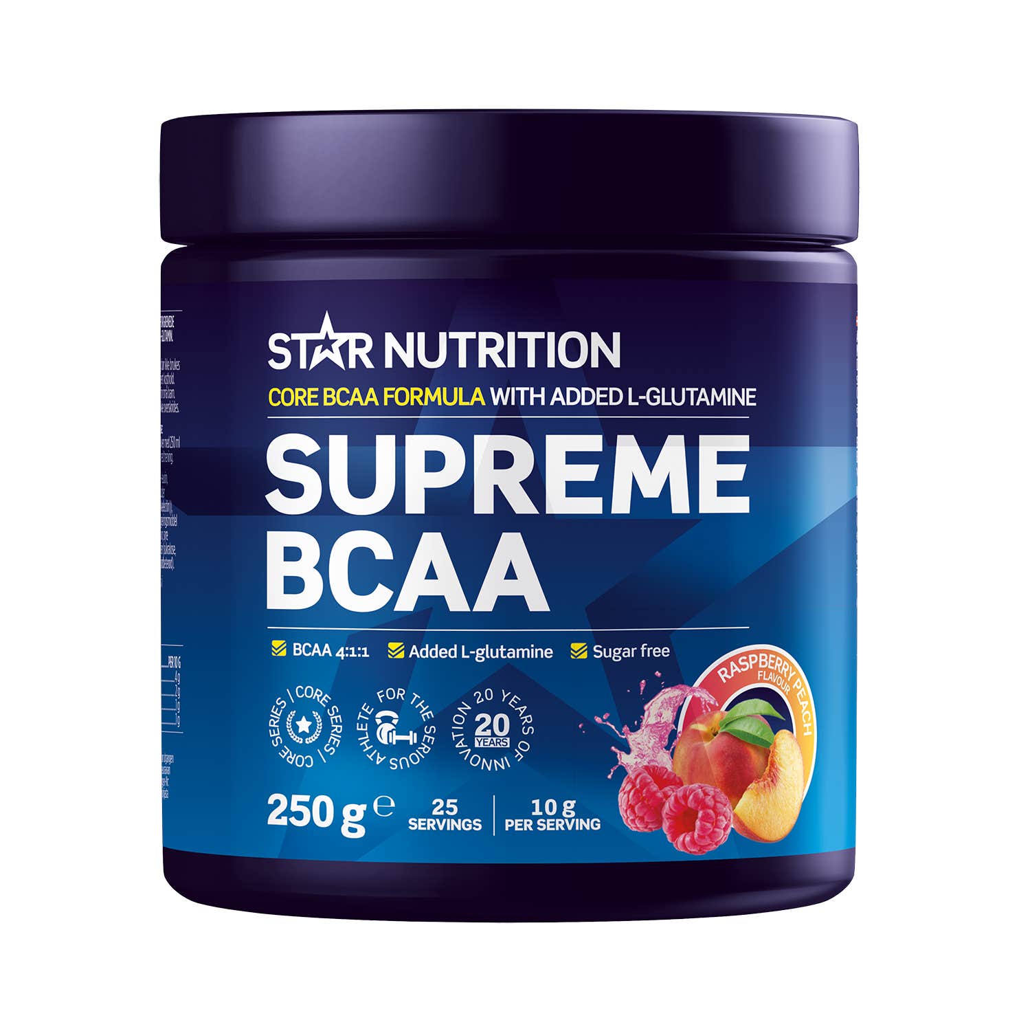 Star Nutrition supreme BCAA ravintolisä raspberry peach 250g